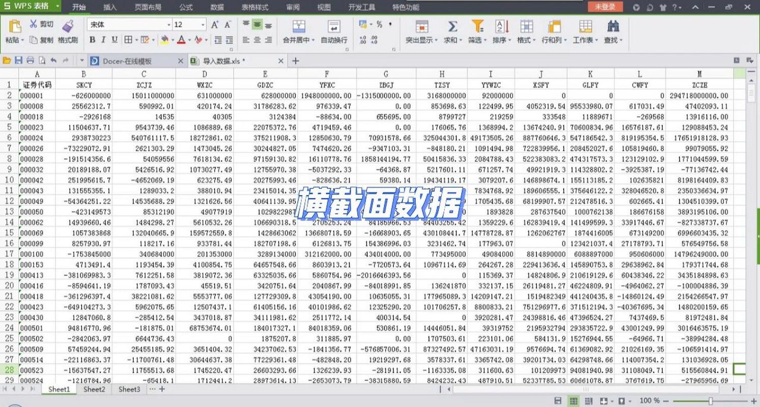 截面数据分析-截面数据分析实例